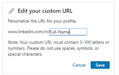 Customize URL